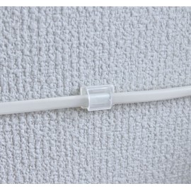 ELPA CC-01B Clear Cord Catch, 6 Pieces, Wiring and Cable Bundle, Lock