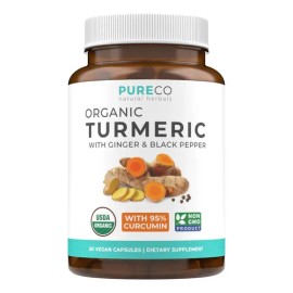 Pure Co Cúrcuma Orgánica Con Jengibre Y Pimienta Negra                                                                                                
