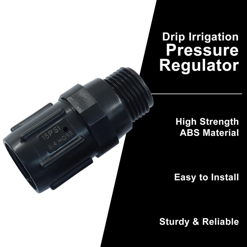 Biaungdo 5 Pack 15 PSI Drip Irrigation Pressure Regulator Kit,