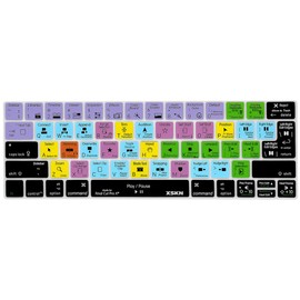 XSKN Final Cut Pro X Silicone Shortcuts Keyboard Skins are Compatible with Touch Bar Models MacBook Pro 13 inch (A2159 A1706 A1989) and 15 inch (A1707 A1990) US & EU Versions