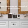 Bathroom Accessory Set - 10 Piece Brown Bathroom Accessories Set