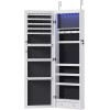 ANTONIA Lockable Jewelry Cabinet w/ Full-Length Mirror Wall Door Mount