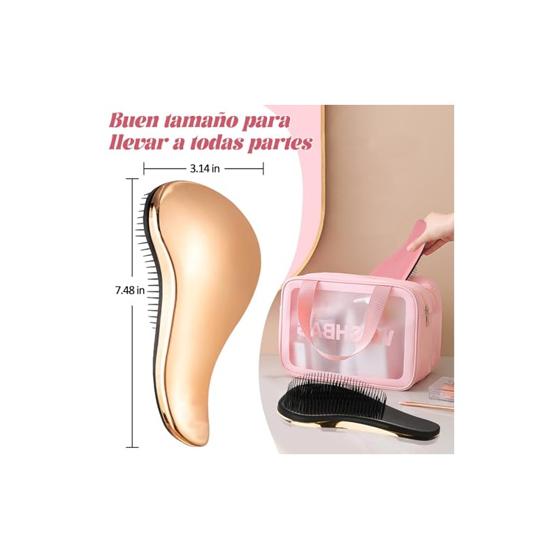 JEELEEKO 2 Piezas Cepillo desenredante,Cepillo para Cabello, Antiestático Cepillo para