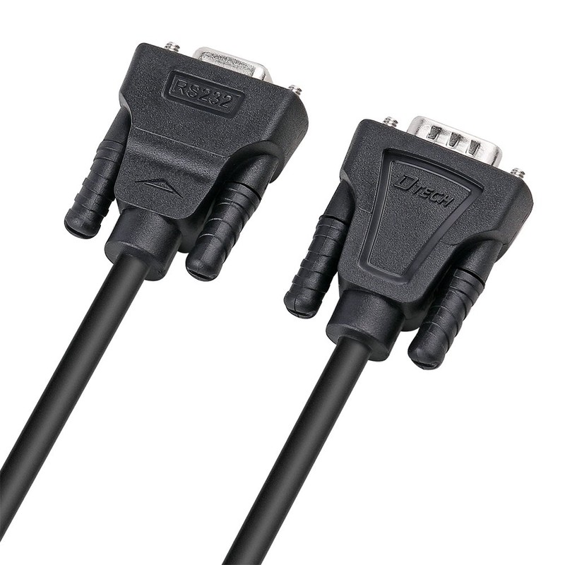 DTech 5ft RS232 Serial Cable Extension Male to Female 9