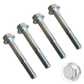 TERF® M8 X 45mm Serrated Flanged Hex Head Bolt M8 (8mm) X 45mm Serrated Flanged Hexagonal Head Set Screw Bolts - Pack of 10