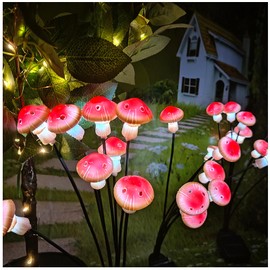 Dazzlesky Landscape Pathway Lights Outdoor, Solar Powered Lights for Outside Bright Up to 10Hrs, IP65 Waterproof Garden Lights for Yard Patio Walkway Decorations (White,4 Pack)