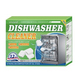 Dishwasher Cleaner and Deodorizer Tablets-24 Pack, Heavy Duty Deep Cleaning Descaler Pods for Dish Washer Machine, Removes Limescale, Odor, Grease, and Hard Water Stains, Septic Safe–1 Year Supply