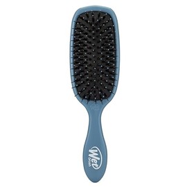 Wet Brush Cepillo potenciador de brillo, azul elemental, cerdas IntelliFlex ultrasuaves, cerdas naturales de jabalí para todo tipo de cabello, para mu