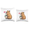 Capybara Bubble Tea Lovely Cute Capyboba Boba Milk Tea Throw