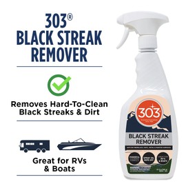303 Products Black Streak Remover - Removes Black Streaks and Dirt, Provides A Clean, Streak-Free Finish on RVs, Campers, Pop-Ups, Motorhomes, and Boats, 32oz (30243)