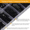 Sutemribor M3 Screw Nut Washer Set Black 565pcs M3 x