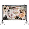HANYING Detective Crime Scene Backdrop for Party Decoration Murder Mystery