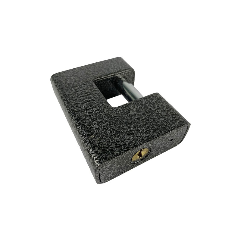 LEOFLA Solid Steel Heavy Duty Rectangular Padlock with 3 Keys,