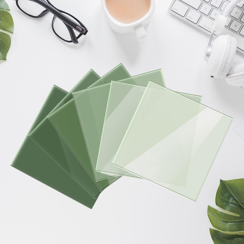 FYSUIMU 12 Sheets Sage Green Acrylic Sheets 1/8 Thick 12