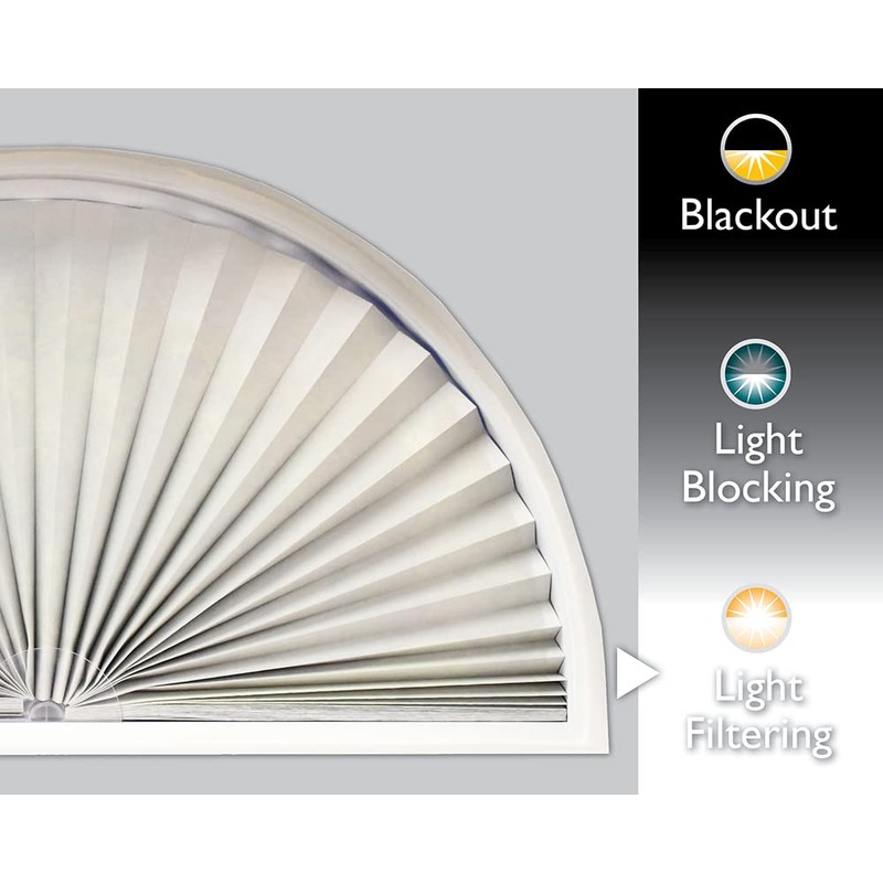 Redi Shade No Tools Original Arch Light Filtering Pleated Fabric