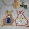 Room Essentials Set of 2 Bunny Rabbit Easter Figural Melamine