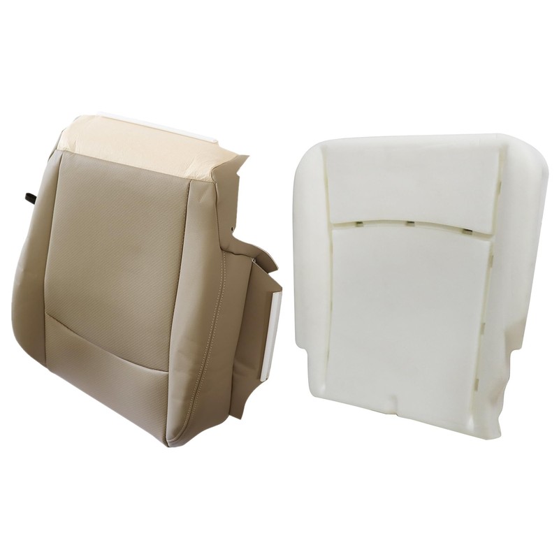 GXARTS Driver Side Bottom Replacement Perforated Leather Seat Cover Tan