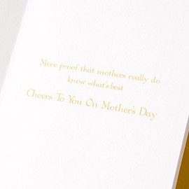Papyrus Glitter Embellished Mother's Day Card - Lemon Drop Mom-ism - Cheers to You on Mother's Day