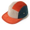 regnuu Corduroy Cap, Men's Hat, Work Cap, Orange Multi (MULTI2)