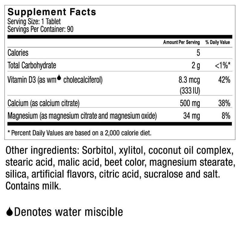 Celebrate Calcium Citrate Plus chewable 500mg - Cherry Tart -
