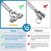 hannger Turnbuckle, 4 Pack 1/4" (M6) 304 Stainless Steel Turnbuckles