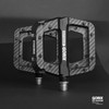 GORIX Bicycle Pedal, Flat Pedal, Reinforced Nylon Material, Wide Tread,