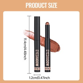 ALIIP Eyeshadow Stick, Creamy Eyeshadow Stick, Eyeshadow Pen, Shimmer Eyeshadow Sticks, Long-Lasting, Soft Creamy Texture, #10