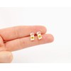 Handmade Happy Pills Stud Earrings