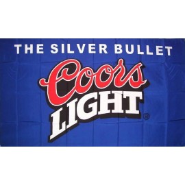 Coors Light Blue Beer Flag 3' X 5' Deluxe Indoor Outdoor Banner