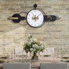 Anmotpe Oversized Large Modern Wall Clocks Iron Wall Clock Nordic