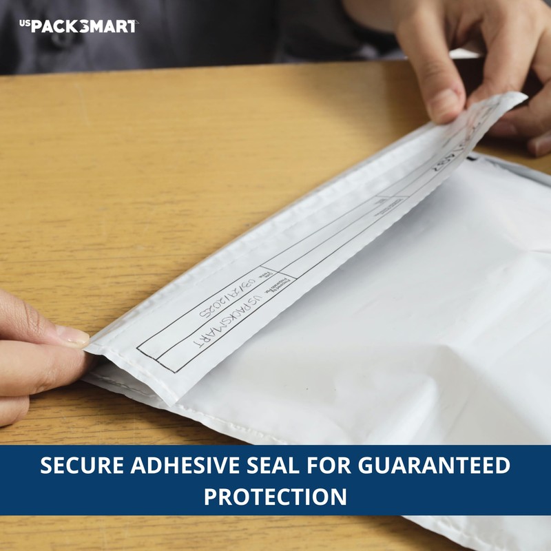 USPACKSMART Opaque Plastic Deposit Bags 9"x12" | Secure Bank Deposits,