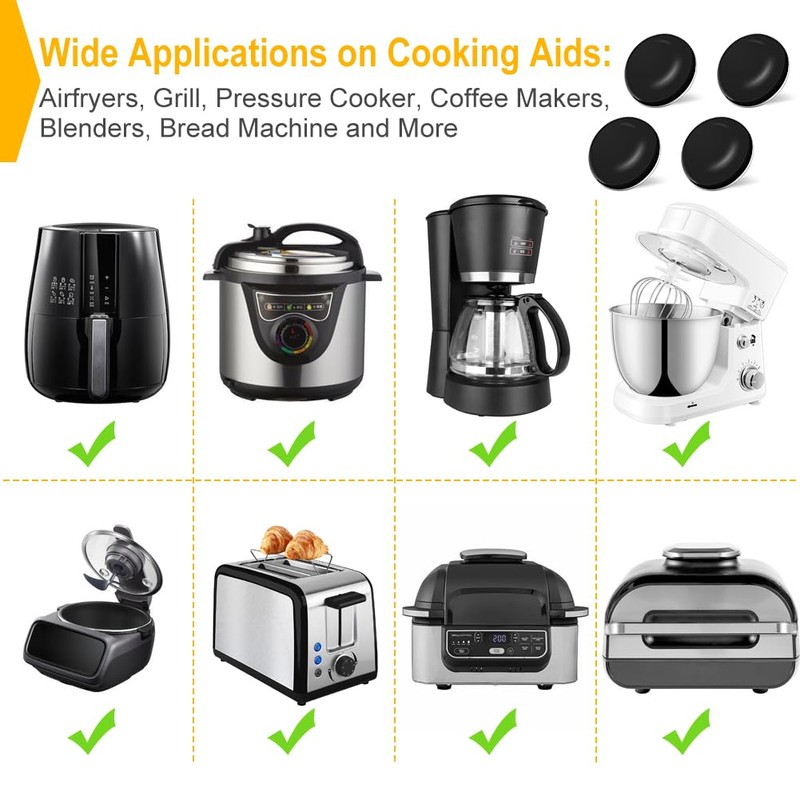 Kitchen Appliance Sliders, 16pcs Self Adhesive Small Appliance Sliders Easy