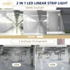 4FT LED Linear Strip Emergency Stairwell Light, 2 Watt Selectable,