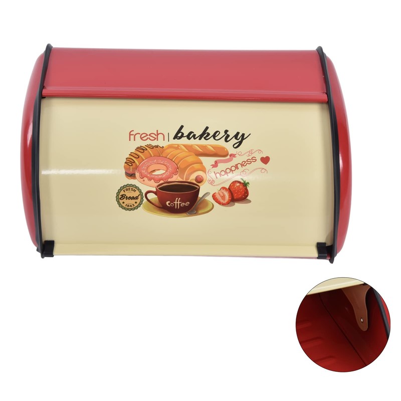 Tgoon Bread Storage , Large Capacity Snack Container Powder Coated