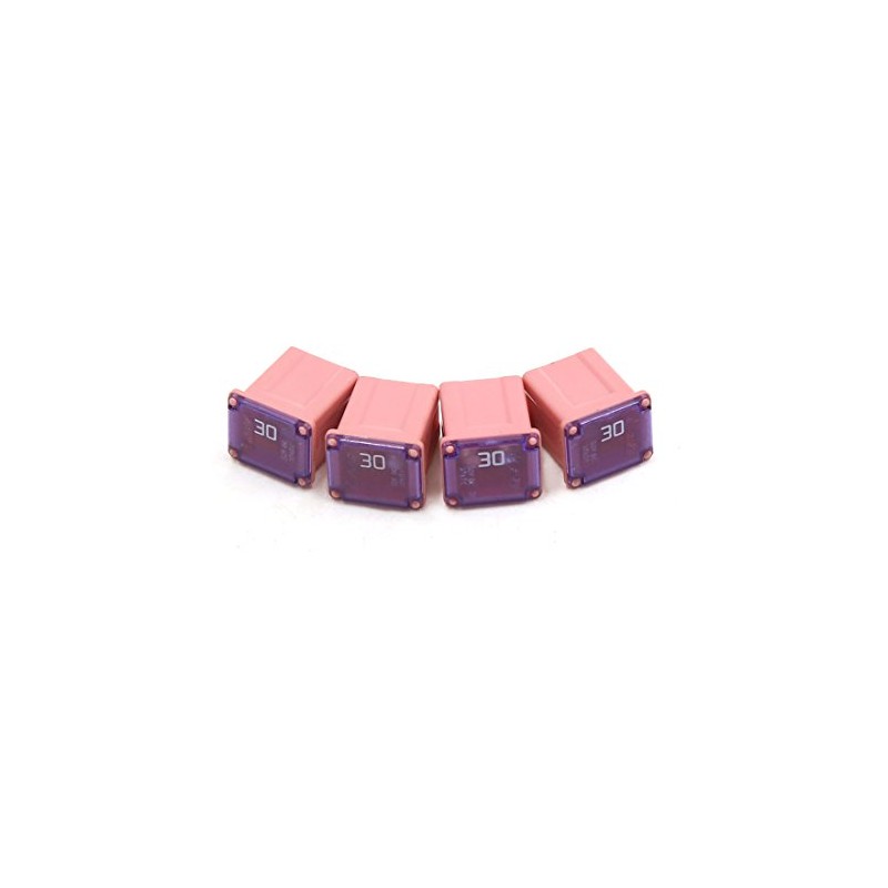 sourcingmap 4pcs 32V 30A Pink Plastic Casing 2 Terminals Female