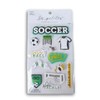 3D Soccer Stickers for Journaling, Scrapbooking, Cardmaking, Arts & Crafts