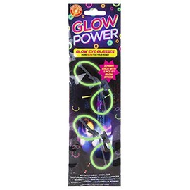 Glow Sticks Glow in the Dark Eye Glasses - 2 Pair Pack Spectacles