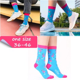 Socks Famous Motifs, Paintings and People – Unisex Man / Woman/Size 36 – 45 / Stockings Socks Sock Stocking Hipster Painting Funny, Pelikan