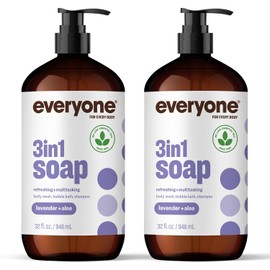 Everyone 3-In-1 Soap, Lavender and Aloe, 32 Ounce, 2 Count