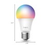 Tapo Tapo TP-Link Smart Light Bulbs, 16M Colors RGBW, Dimmable,