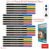 Doms 20 x 0.7mm Debok BLUE Fine Tip Ballpoint Pens