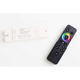 LEDUPDATES RGB, RGBW LED Light Controller, CCT Dual Color, Single Color, 4 in 1 for LED Strip Light, Module, Under Cabinet, Puck (4 in 1 RGB W Controller + Remote)