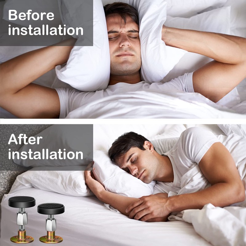 Krisler Headboard Bumper for the Wall, Adjustable Iron Bed Frame,