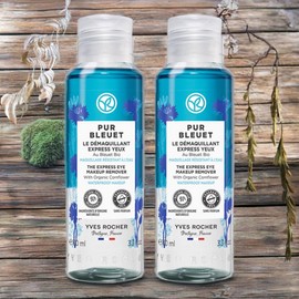 Yves Rocher Eye Cleanser Cleansing around the eyes Moisturizing Pure Blue Express Makeup Remover 2 x 100ml / 이브로쉐 아이 전용 세정제 눈가 클렌징 수분 공급 퓨어블루에 익스프레스 메이크업 리무버 2개 100ml
