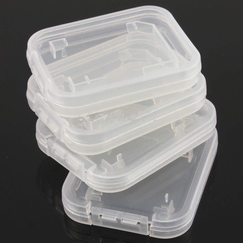 LARATH 50 Pack SD Card Holder Plastic SD MMC SDHC