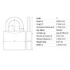 ABUS 75/50 Solid Brass Padlock with 2 Keys for Outdoor,
