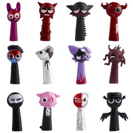 AYNKH S-prunki Movable Figures,Action Figures, Colourful Children's Toy Figures for Boys and Girls 3 Years and Older, Safe, Durable and Fun for Any S-prunki Play Lovers (12-Piece Pack C)