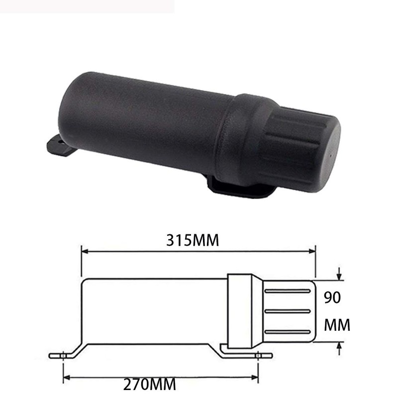 YIBO Motorcycle General Waterproof Tool Box Round Tool Barrel 90mm
