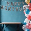 BOXOB Race Car Happy Birthday Banner, Checkered Birthday Banner Balloons