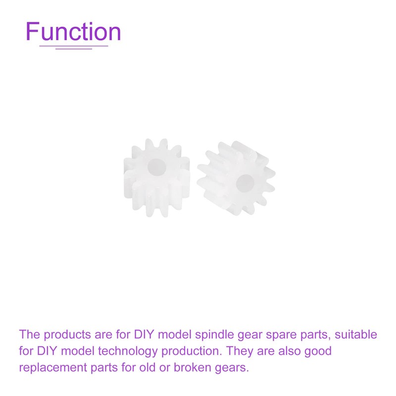 DMiotech 10pcs 12 Teeth Plastic Gear Model 122A Reducer Plastic